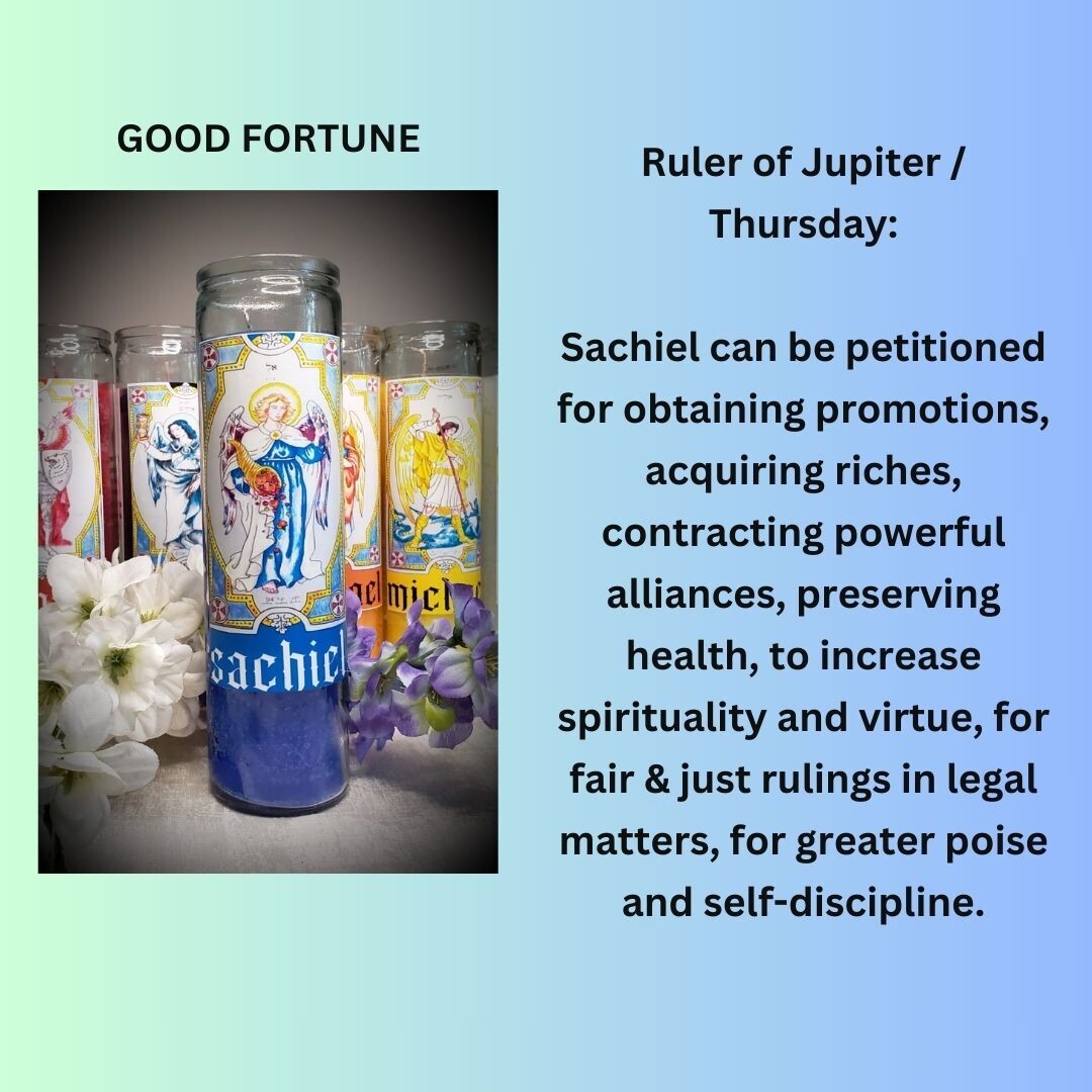 Archangel Sachiel Vigil Candle