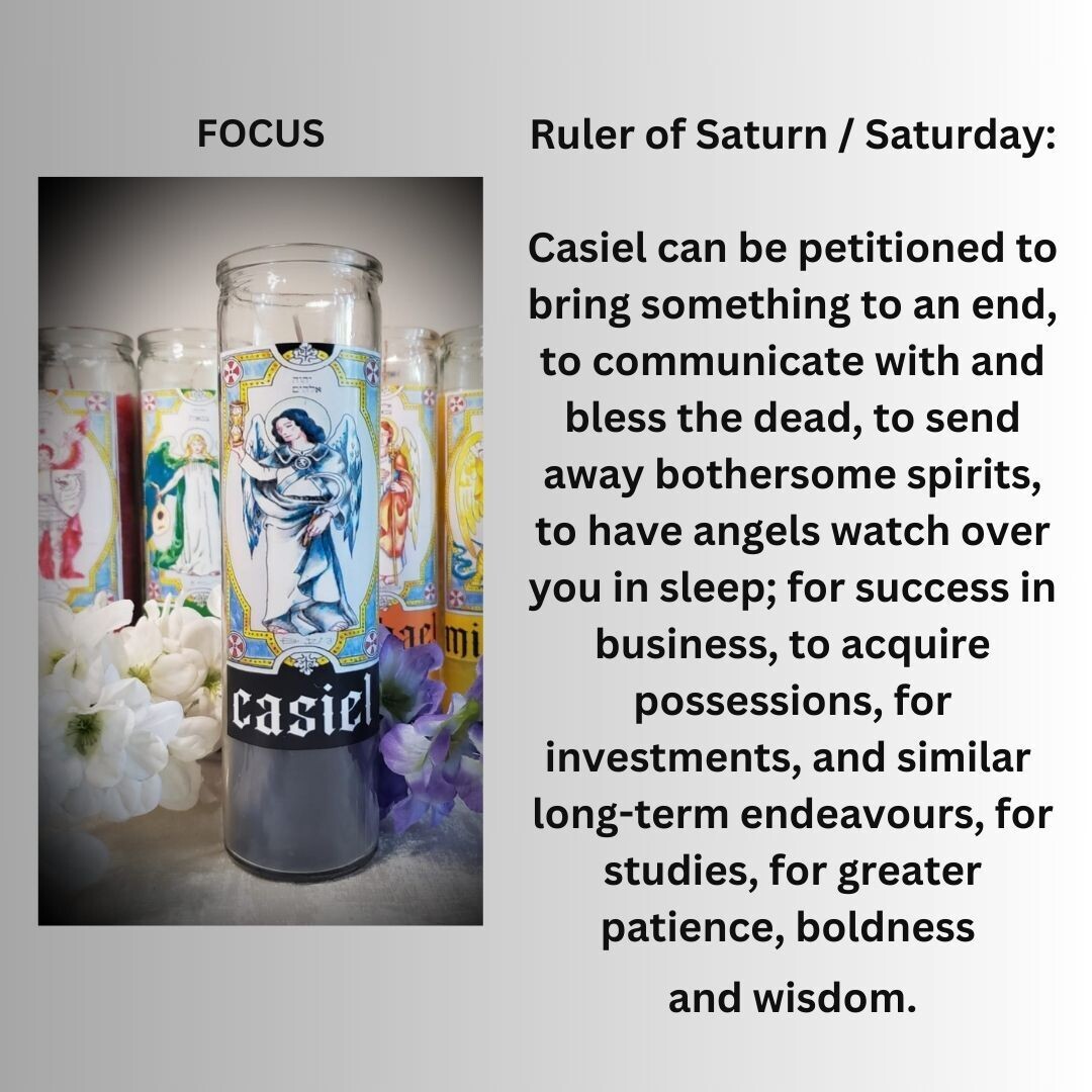 Archangel Casiel Vigil Candle