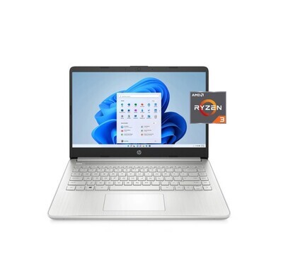 HP 14" Laptop - AMD Ryzen 3 | 4GB RAM | 128GB SSD