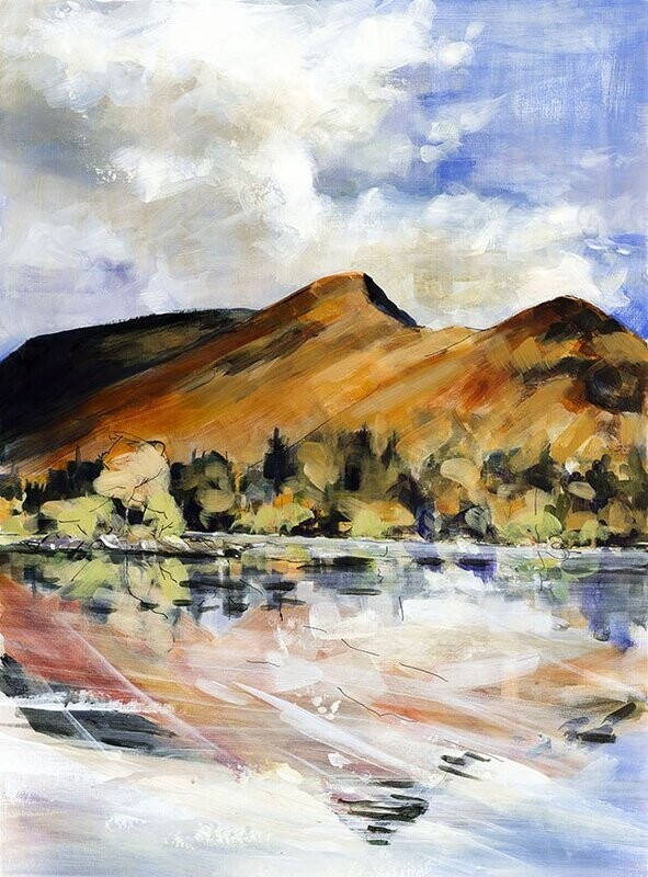 Catbells Autumnal splendour . Print . 00021 (15) 470x655