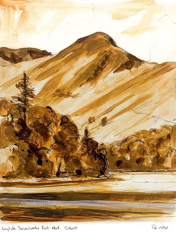 Catbells Sepia no.1  . Print . 00027 . 450x350mm