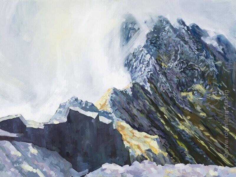 Mist Rising Striding Edge . Print .00030 . 762x571mm .