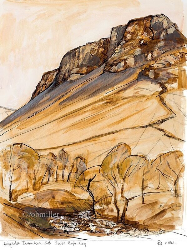 Eagle Crag no 8 Sepia . 00034 . 450x350mm