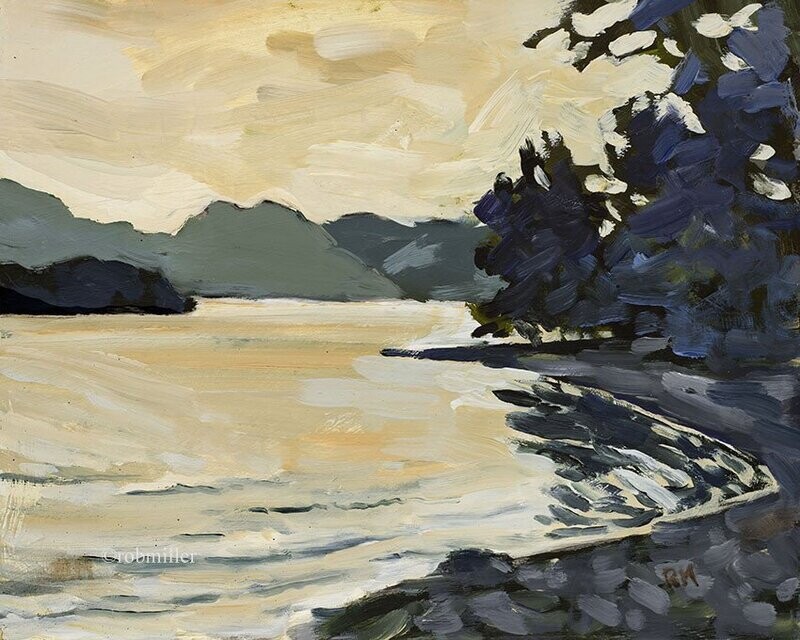 St Herbert's Island Winters no 12 320x275mm . Print . 00039