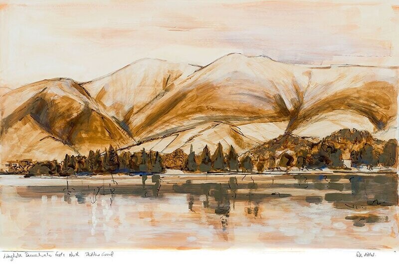 The Skiddaw Group North Derwentwater Sepia . Print . 00040 . 450x720cm