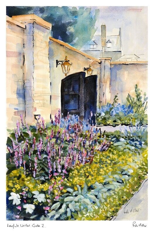 Lingholm Walled Garden  2 Inside the Side Gate . Print . 00050 . 570x375mm