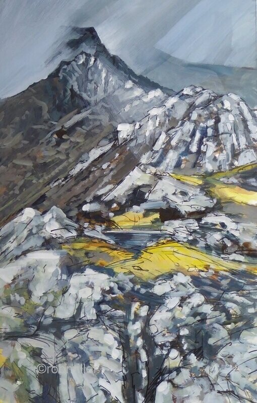 Blencathra Halls Fell Summer Storm . Print . 00069 480x790mm