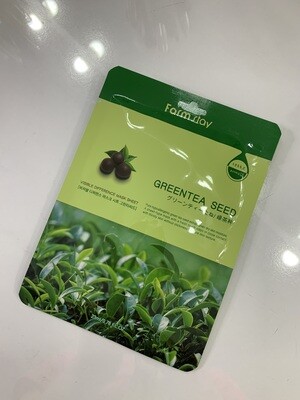 Тканевая маска для лица с экстрактом семян зеленого чая FarmStay