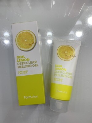Пилинг гель с лимоном FarmStay Real Lemon Deep Clear Peeling Gel