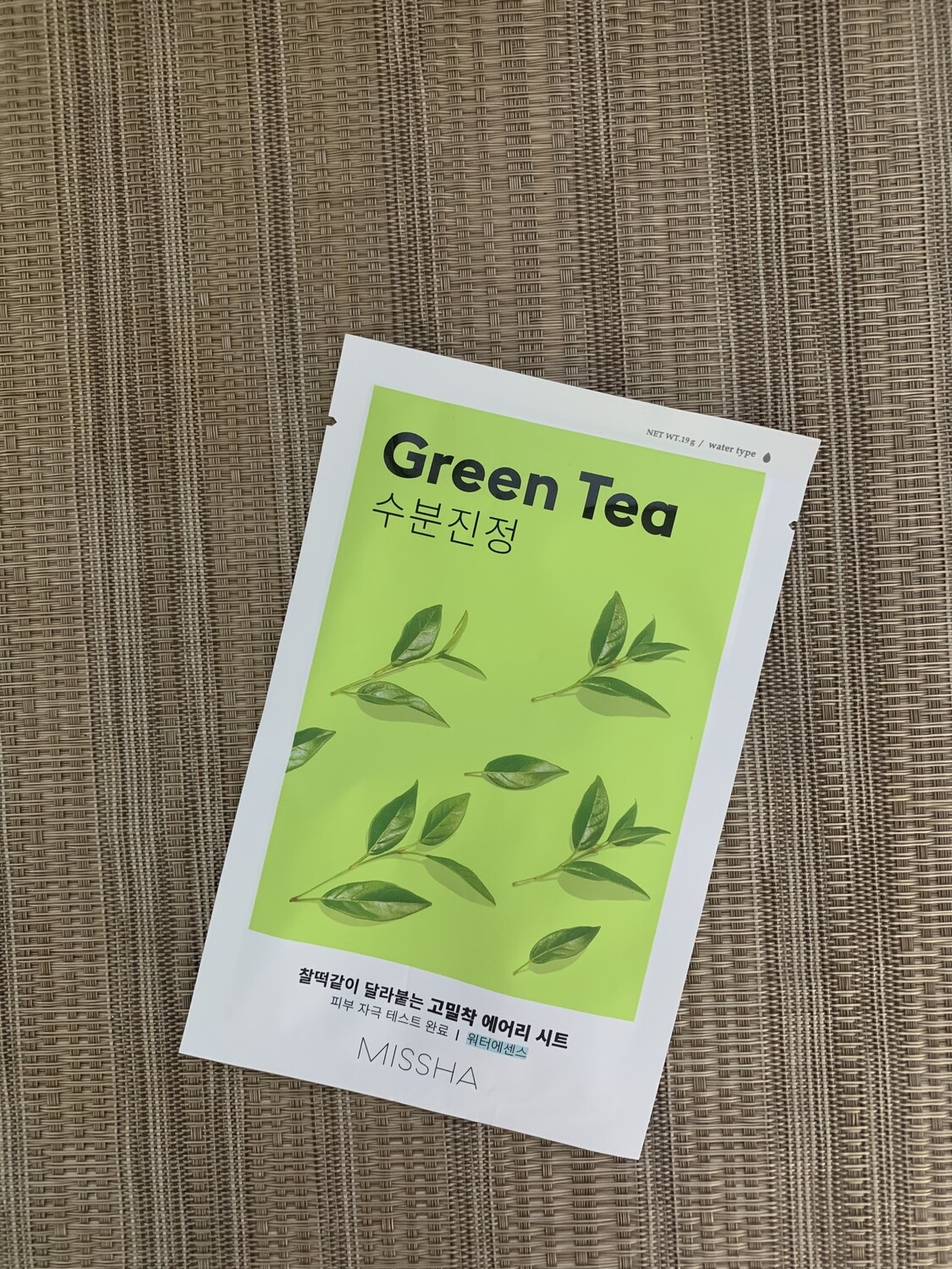 Маска тканевая зеленый чай missha
