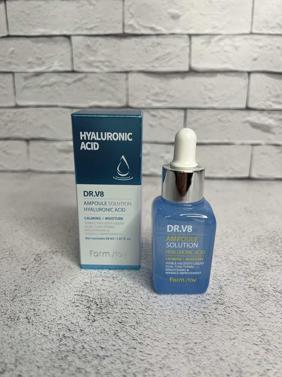 Farm Stay сыворотка гиалуроновая DR.V8 Ampoule Solution Hyaluronic Acid