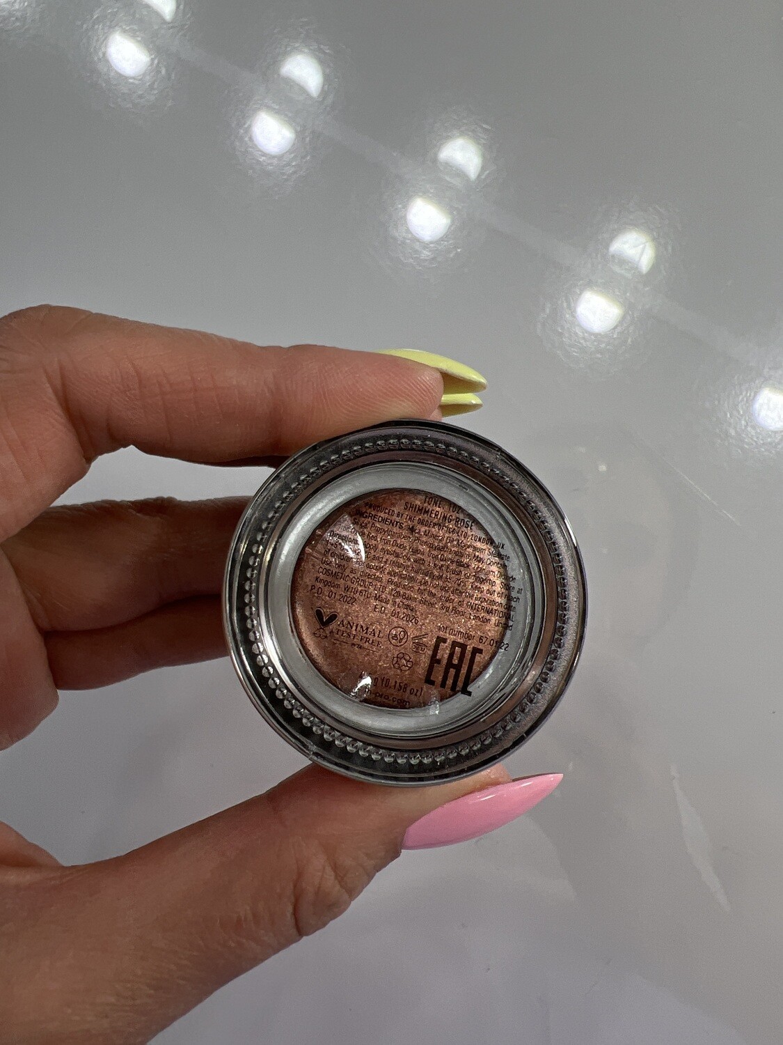 Кремовые тени для век LN PRO Liquid foil eyeshadow тон102 сияющий розовый