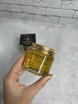 Ампульный крем с золотом и пептидами Farm Stay 24K Gold & Peptide Perfect Ampoule Cream