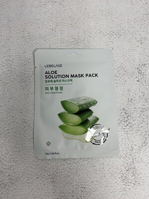 Тканевая маска с Алоэ Lebelage Aloe Solution Mask Pack