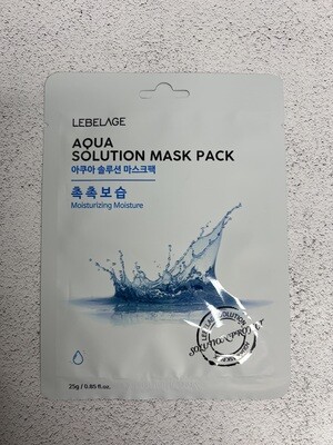 Тканевая маска Lebelage aqua solution mask pack