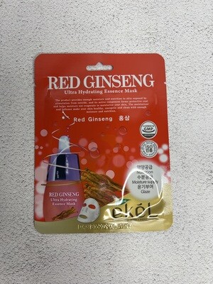 Тканевая Маска с красным женьшенем Ekel Red Ginseng Essence Mask