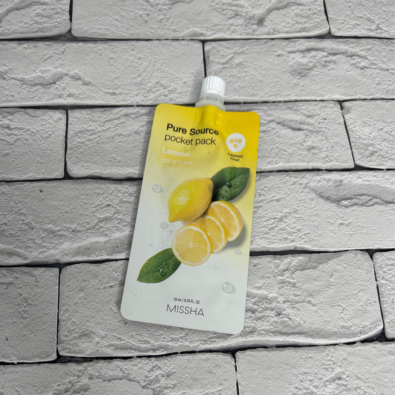 Ночная маска с экстрактом лимона MISSHA Pure Source Pocket Pack Lemon
