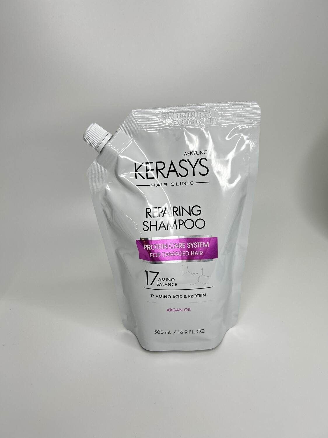 Kerasys Repairing Shampoo 17 amino acid & Protein Argan oil Шампунь для поврежденных волос с аргановым маслом