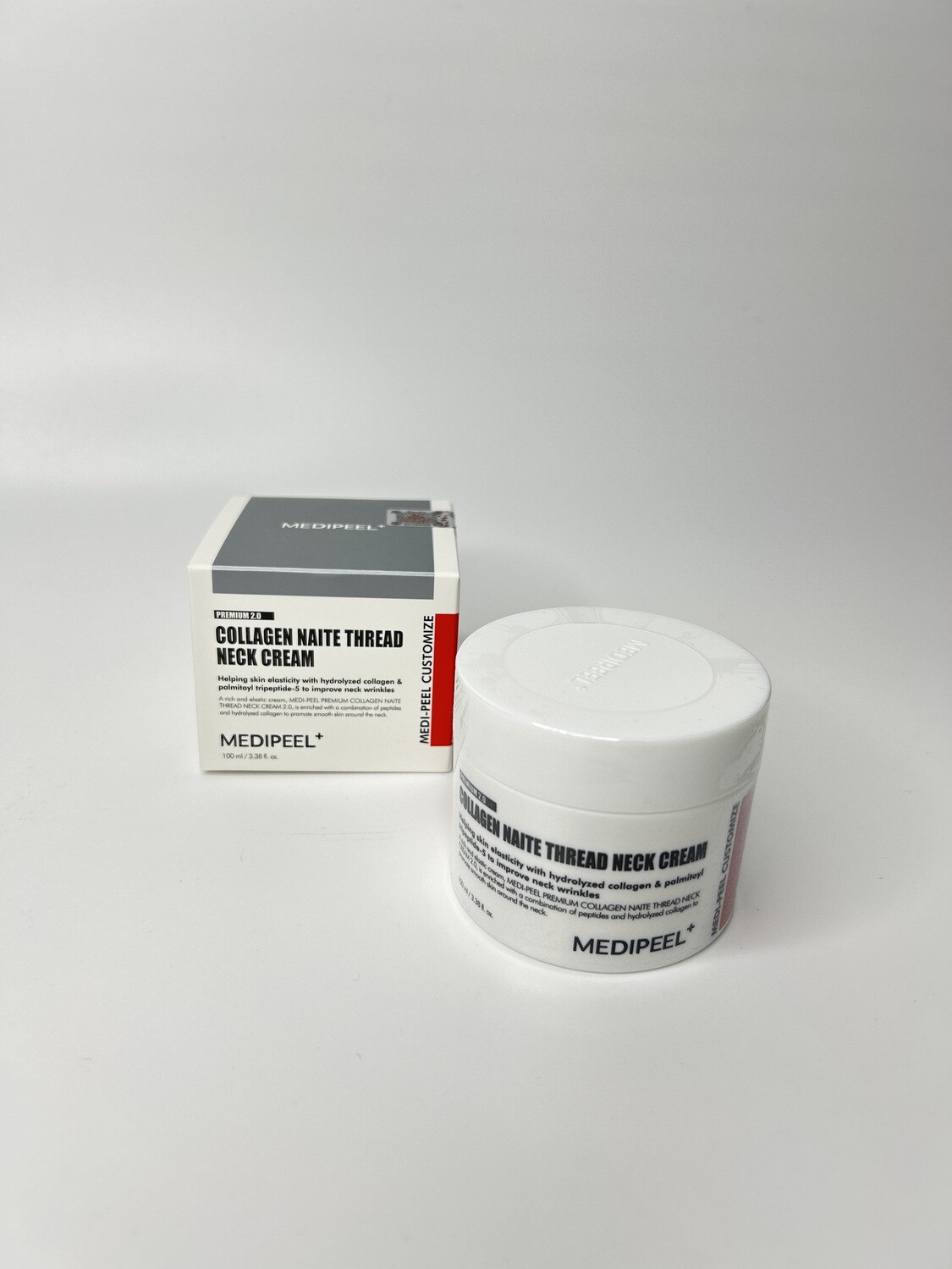 Лифтинг-крем для шеи с пептидами и коллагеном Premium Collagen Naite Thread Neck Cream 2.0