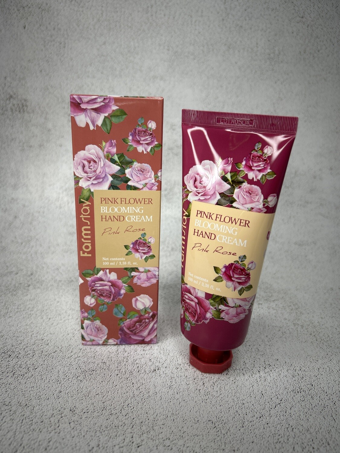 Крем для рук с экстрактом розы FarmStay Pink Flower Blooming Hanf Cream - Pink rose