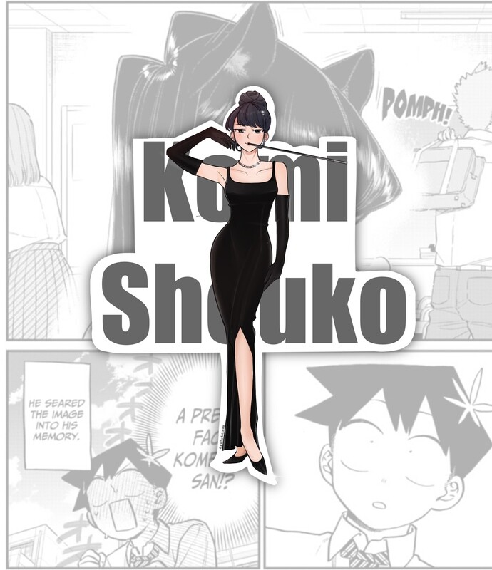 Komi-San Die Cut Sticker