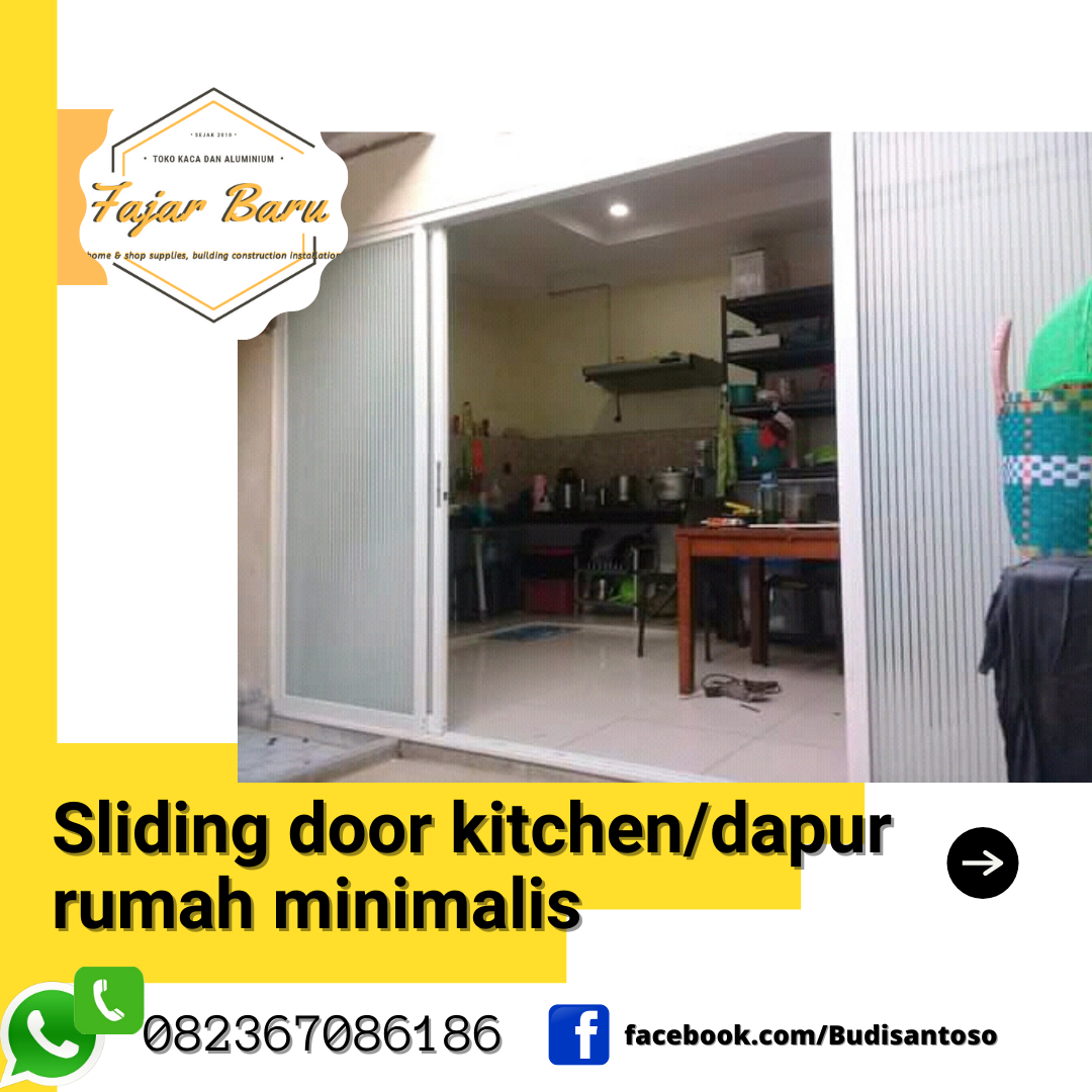 Sliding door kitchen Minimalis