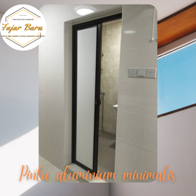 Pintu aluminium minimalis
