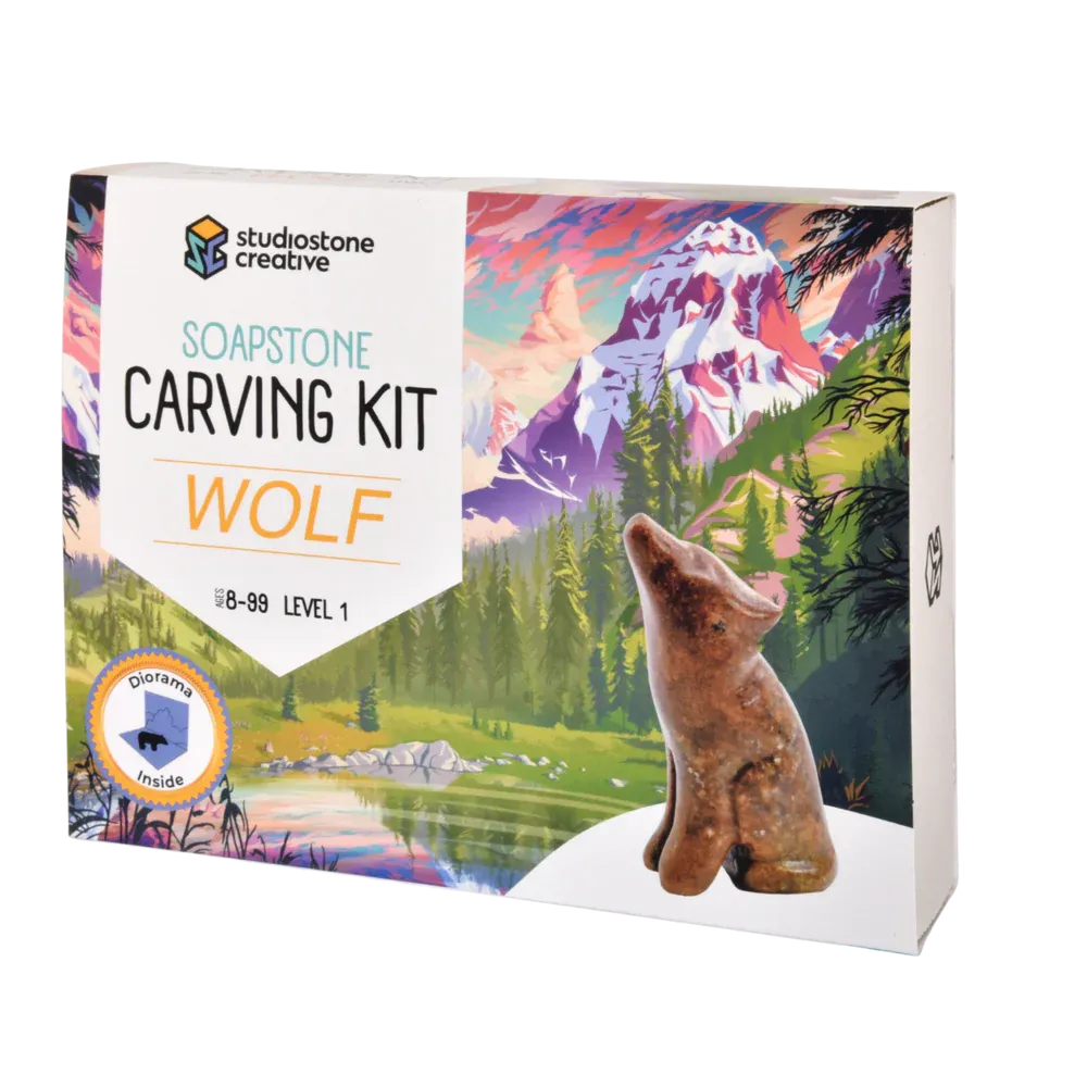 908 Studiostone Wolf Soapstone Kit