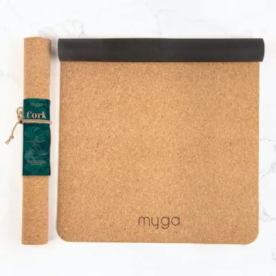 Cork on Rubber Travel Yoga Mat