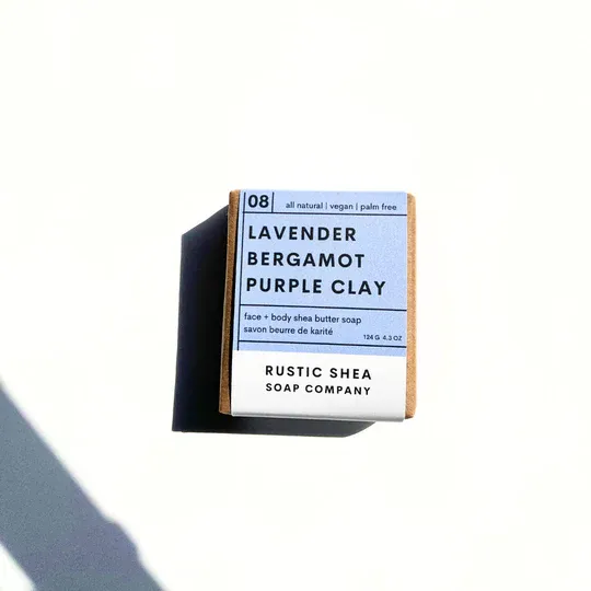 4002 Rustic Shea Co 08 Lavender Bergamot Soap