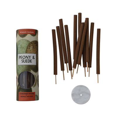 Peony &amp; Suede Incense Sticks