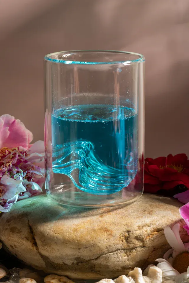 3403 MTNPK Glassware "The Wave"