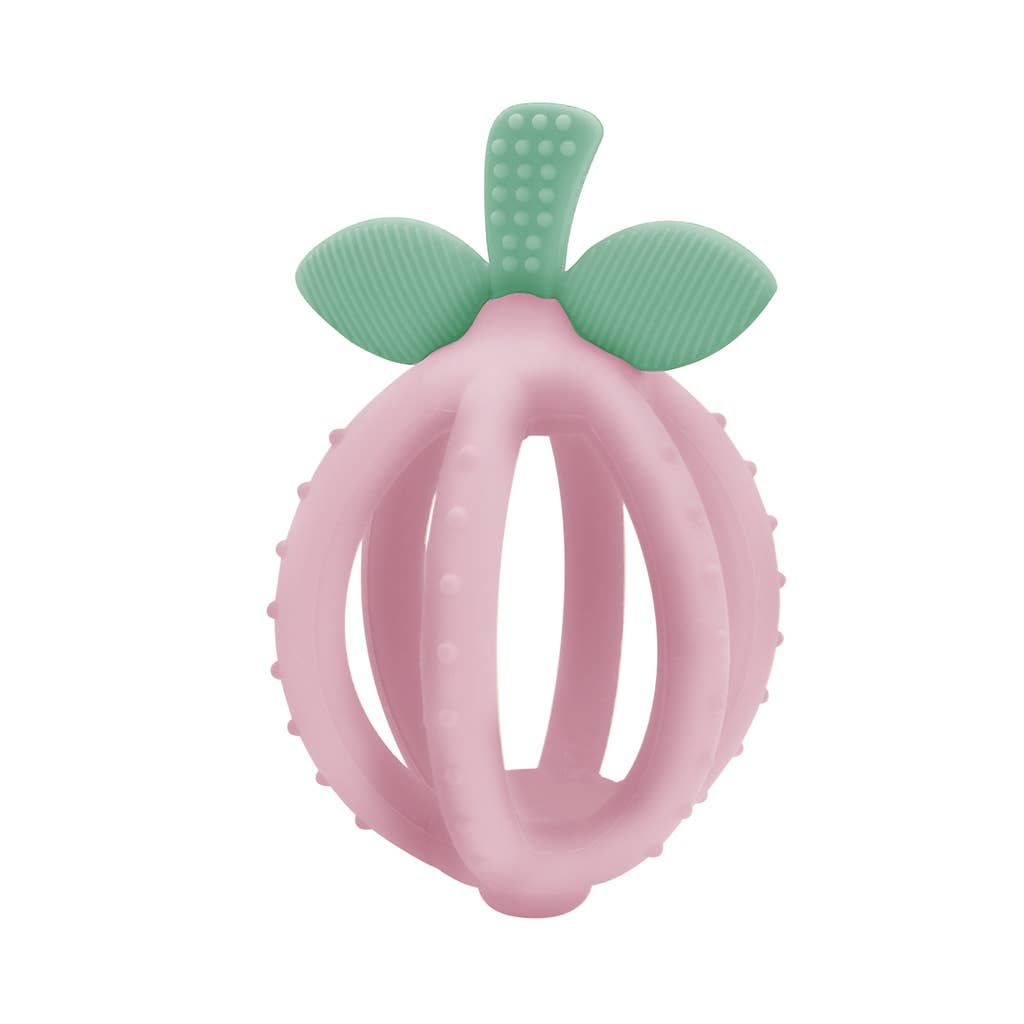 3201 Itzy Ritzy Bitzy Biter Silicone Teething Ball Pink Lemonade 