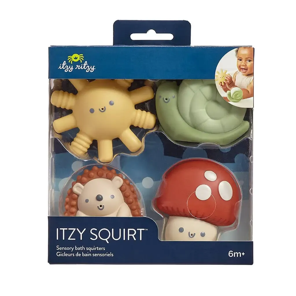 3202 Itzy Ritzy Itzy Squirt 4pk Soft Bath Toys