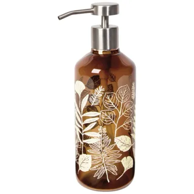 Fern &amp; Frond Glass Soap Pump