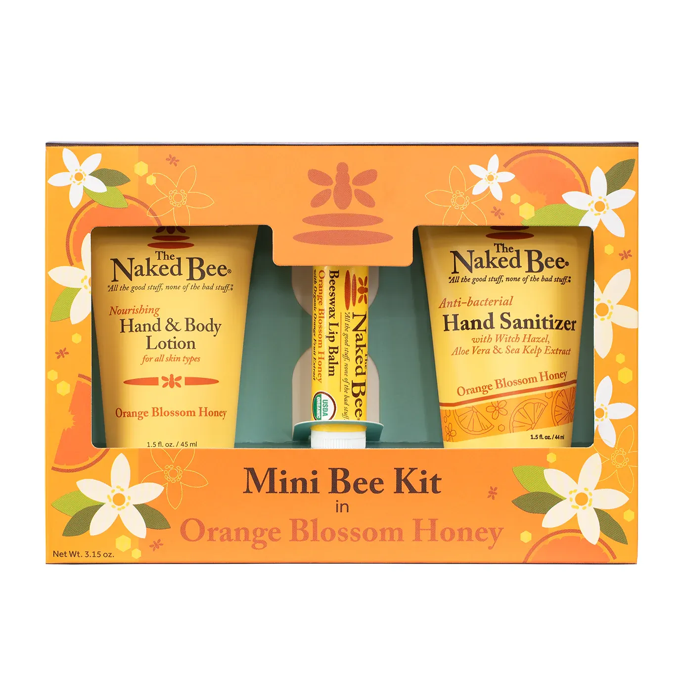 4319 Naked Bee Orange Blossom Honey Mini Bee Kit