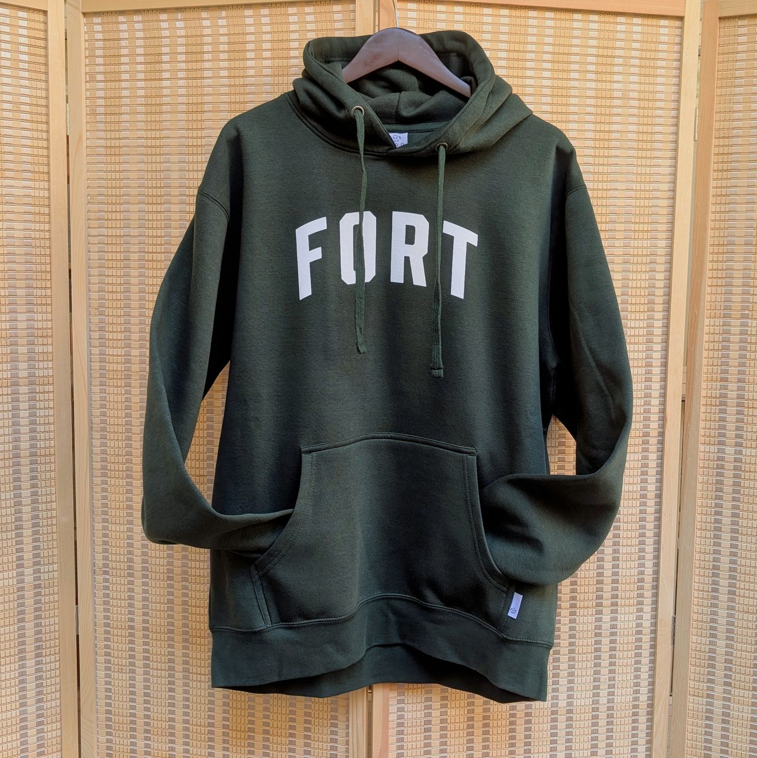 Green Fort Adult Pullover Hoodie
