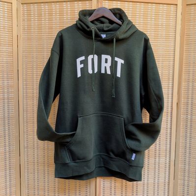 Green Fort Adult Pullover Hoodie