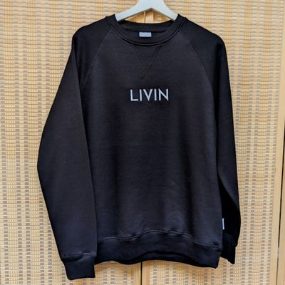 Black LIVIN Crewneck