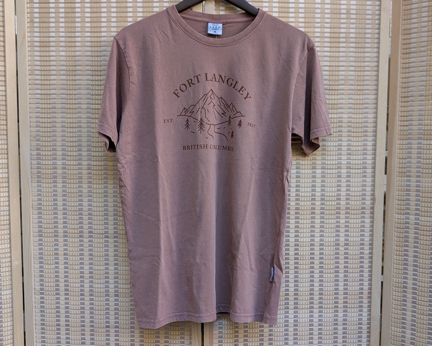 Hazy Pink Fort Langley Acid Wash T-Shirt