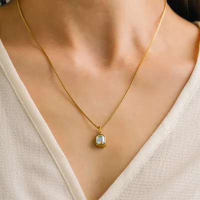 June Birth Stone Necklace