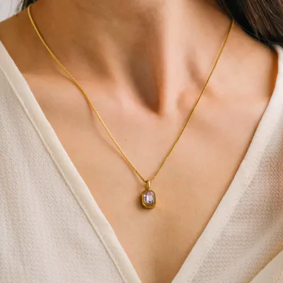 October Birth Stone Necklace