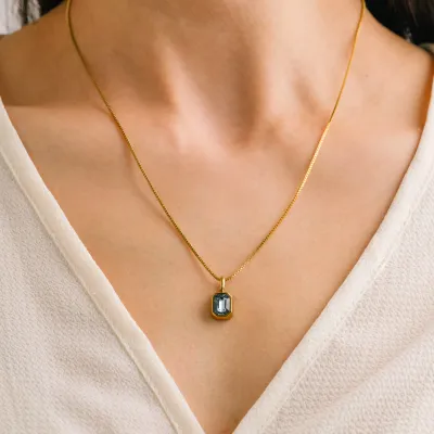 September Birth Stone Necklace