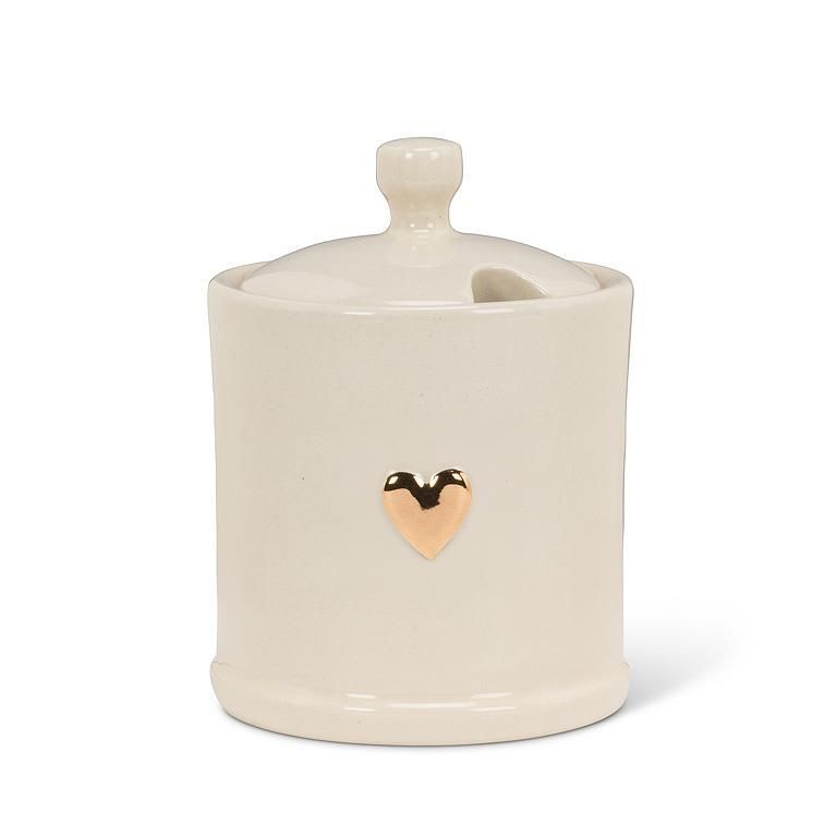 3117 Abbott Heart On Covered Jam Jar