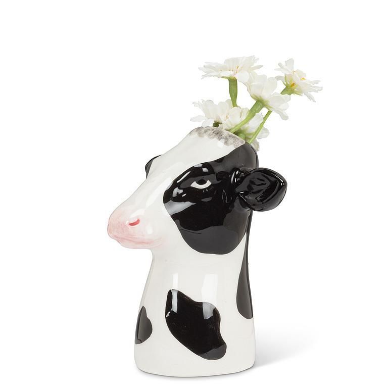170 Abbott Holstein Cow Bud Vase