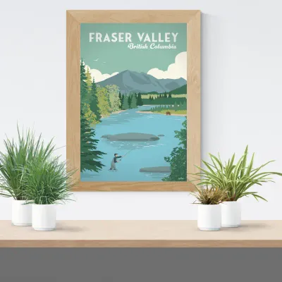 607 Trip Poster Fraser Valley Poster 5x7"