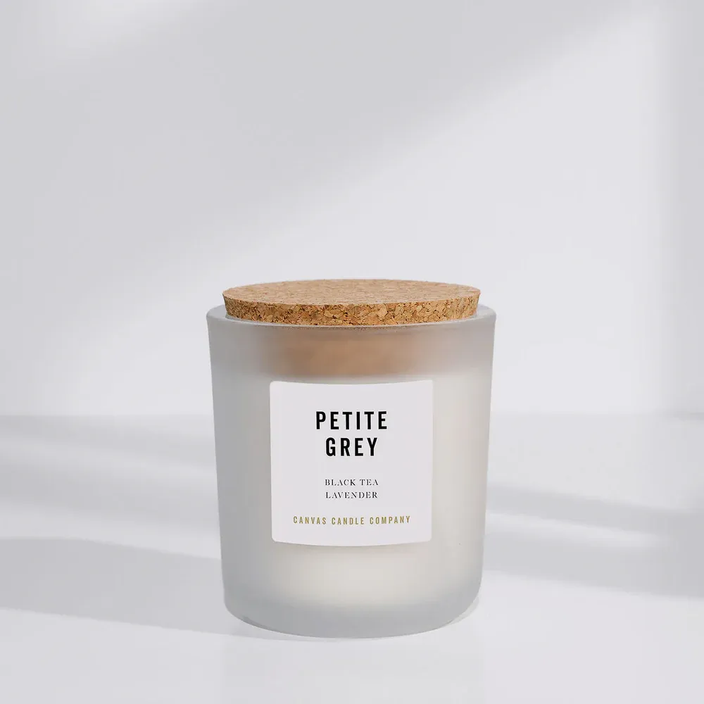 1417 Canvas Candle Co. Petit Grey Candle