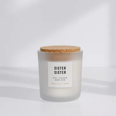 1419 Canvas Candle Co.  Sister Sister Candle