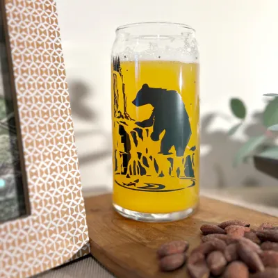 Waterfall Bear Beer Glass