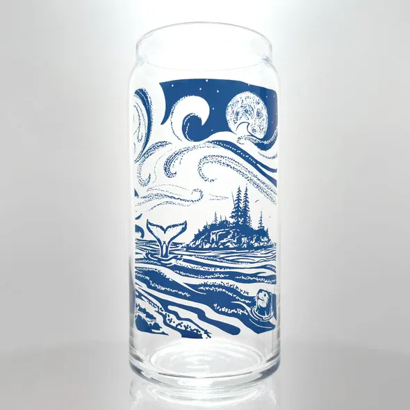 2018 Bough &amp; Antler Whale &amp; Otter Beer Glass